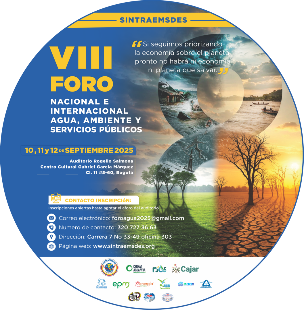 VIII Foro Nacional e Internacional  Agua, Ambiente y Servicios Públicos
