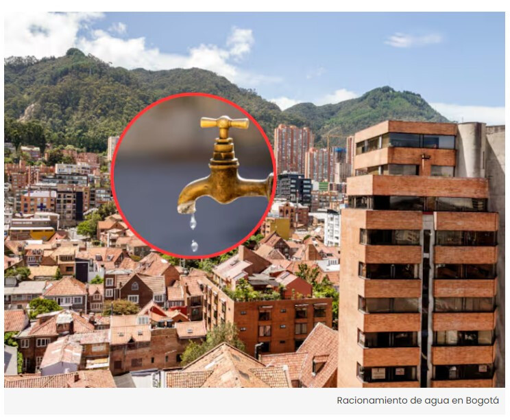 ¿Se mantendrá la medida de racionamiento de agua en Bogotá?