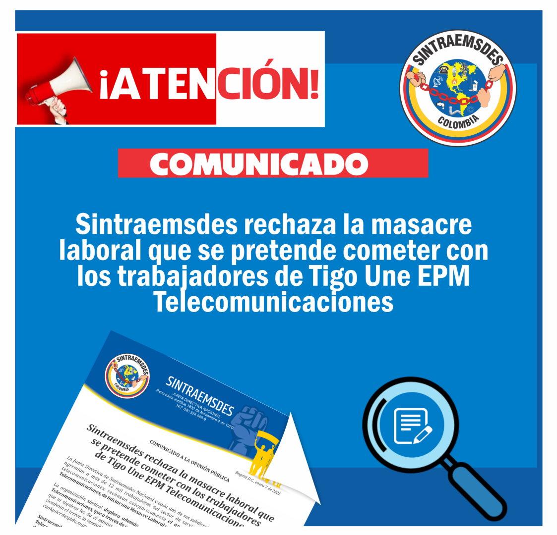 Comunicado a la Opinión Pública Sintraemsdes
