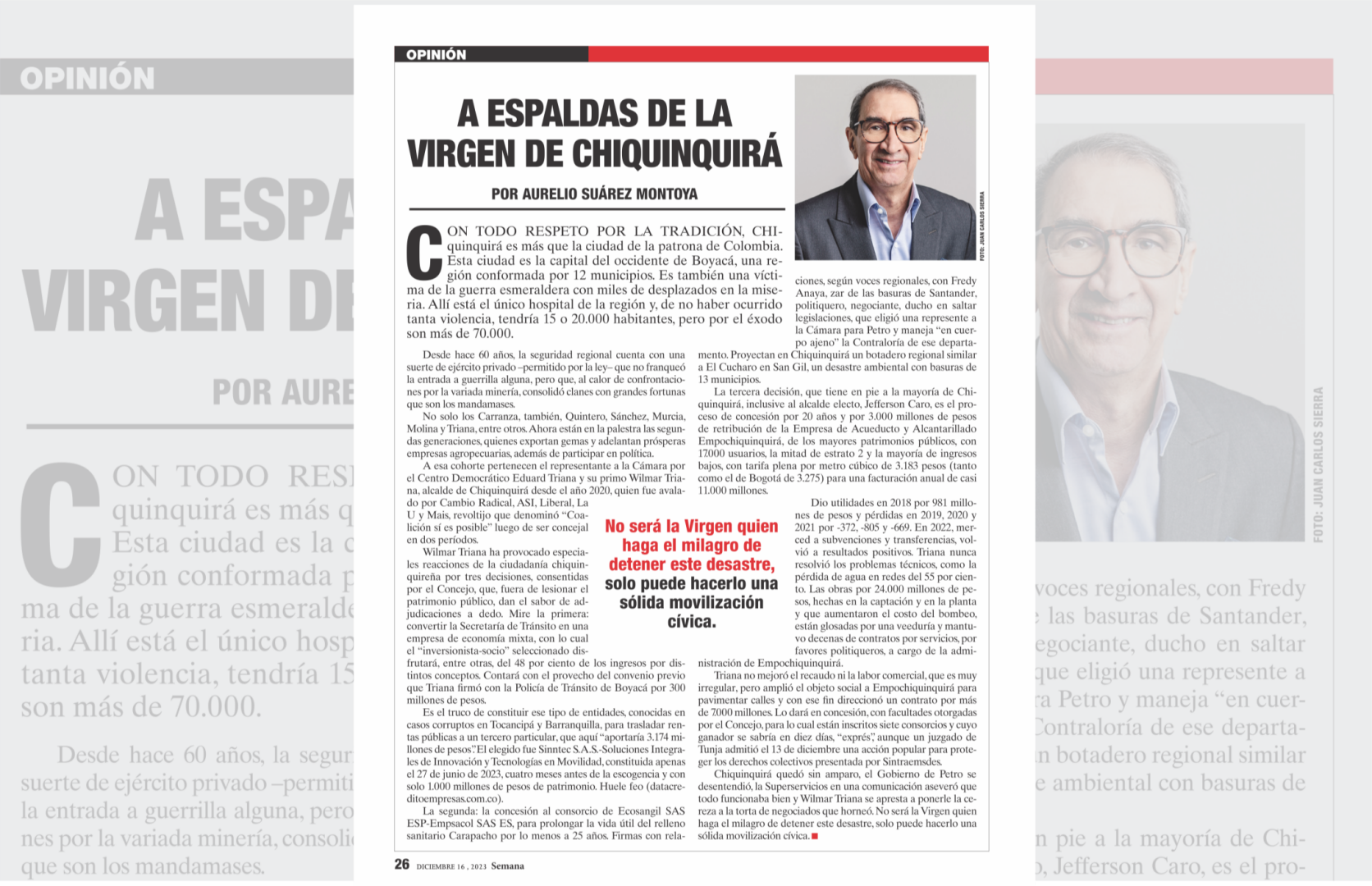 Datos que la opinión pública debe conocer