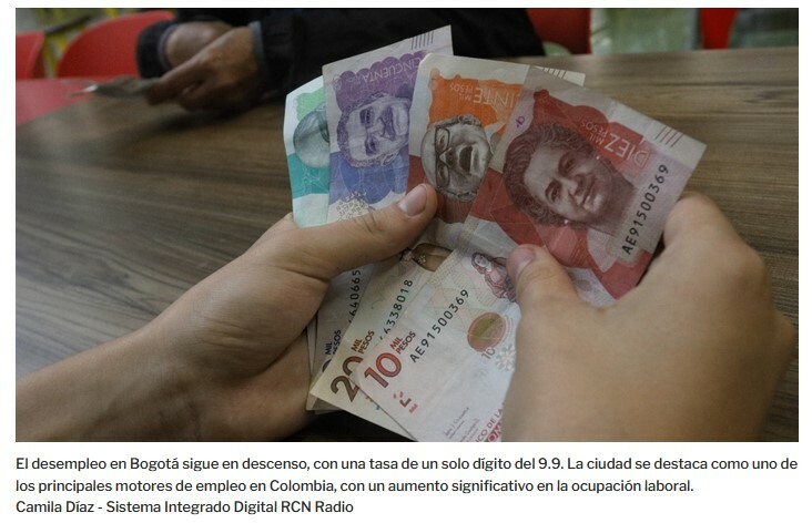 Bajó el desempleo en Bogotá, se ubicó en 9,9%: estos fueron los sectores que lo impulsaron