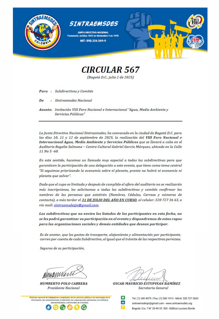 CIRCULAR 567