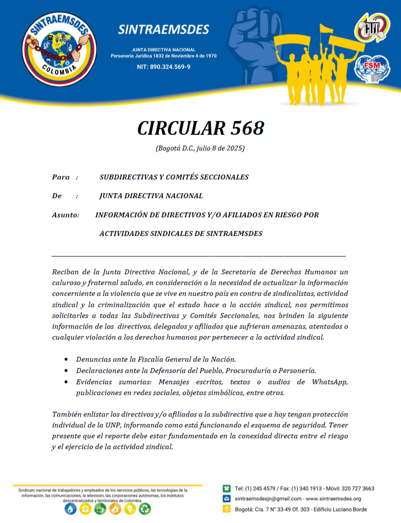 CIRCULAR 568