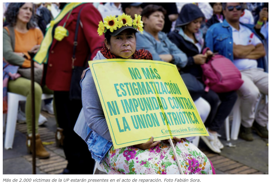 Genocidio contra la UP, un crimen contra la democracia