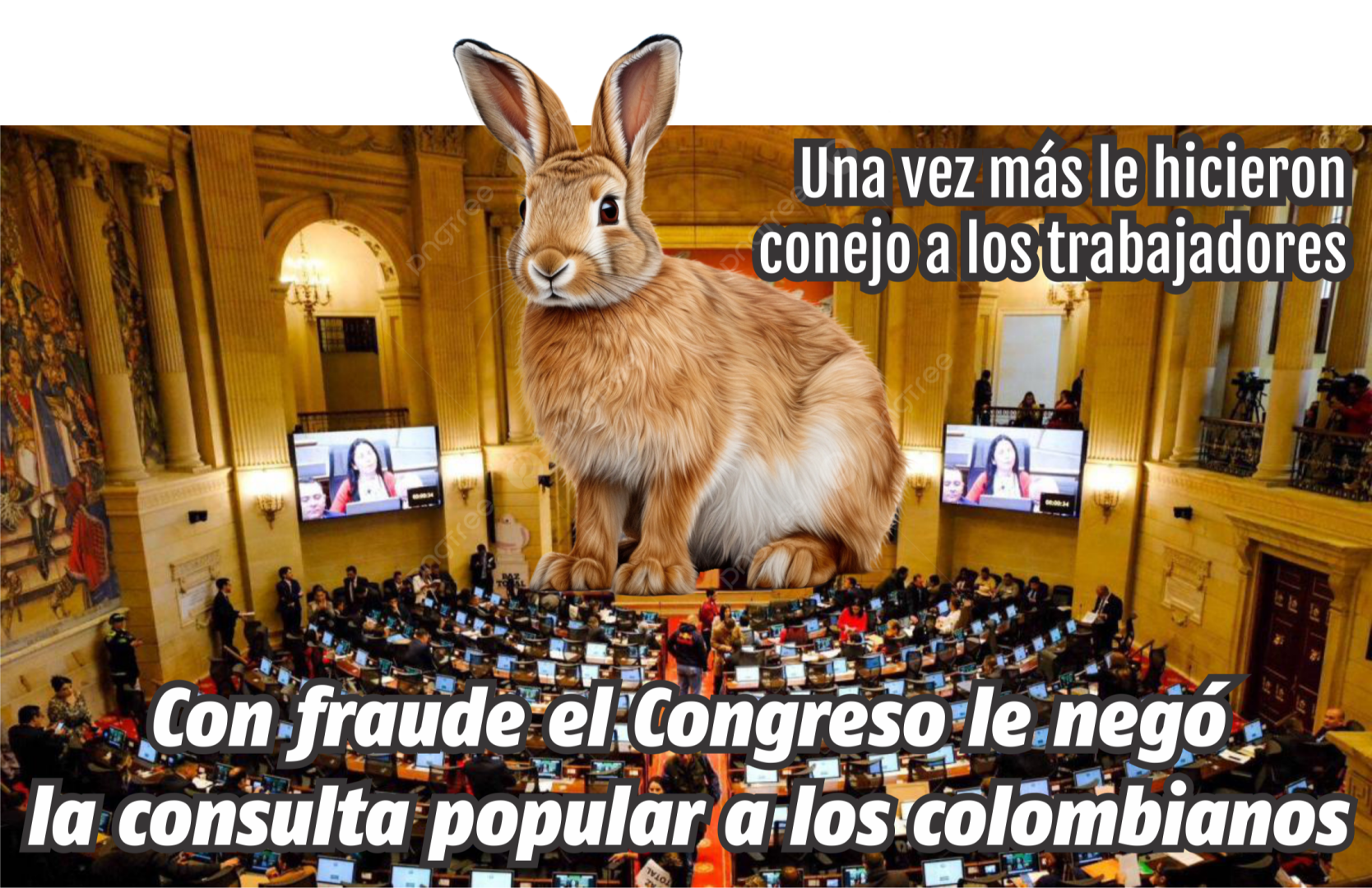 Una vez más le hicieron conejo a los trabajadores