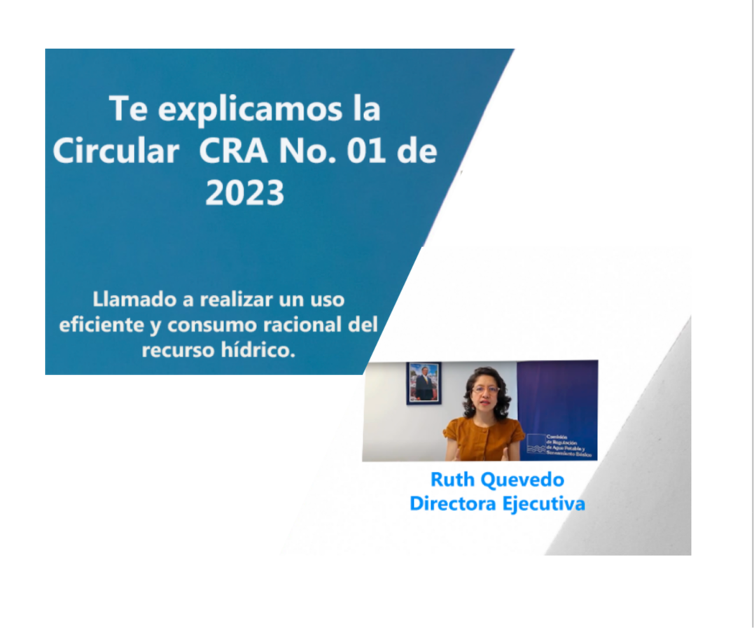 Ruth Quevedo invita a hacer uso eficiente y responsable del agua