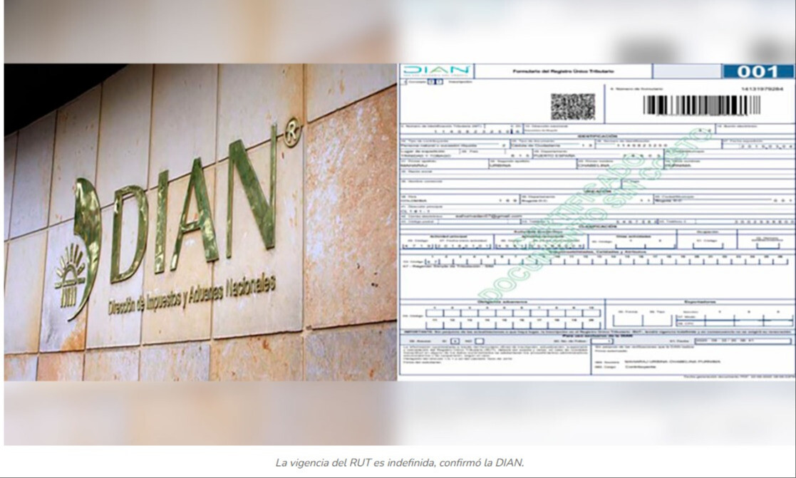 La DIAN confirmó que el RUT tiene vigencia indefinida