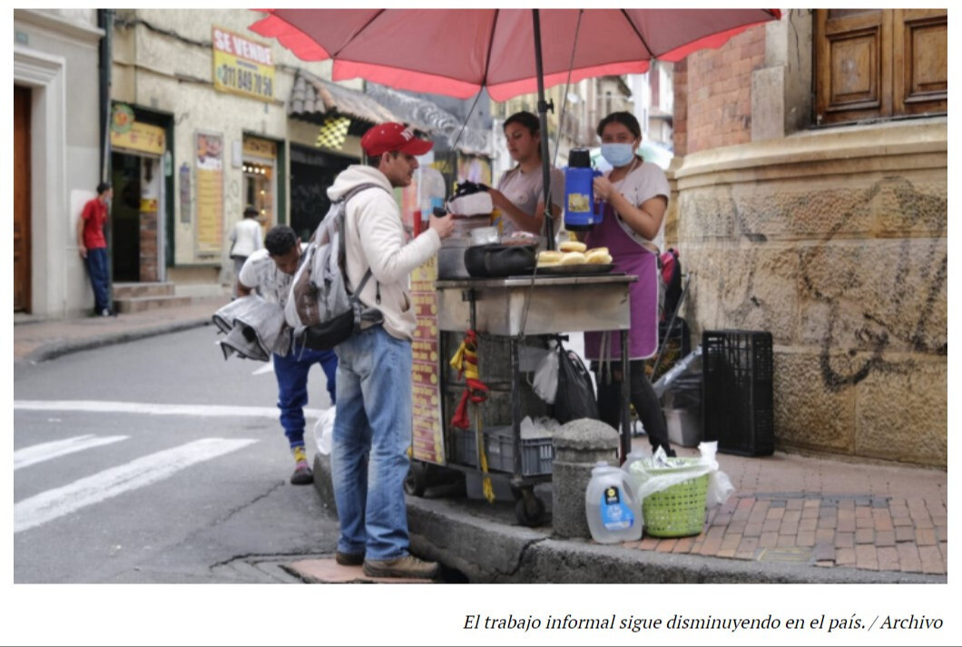 Informalidad laboral disminuyó 1,9% en el primer trimestre