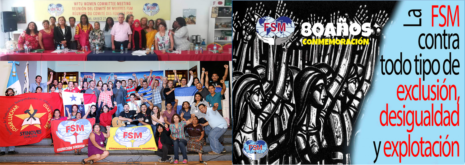 Sintraemsdes conmemora los 80 años de la Federación Sindical Mundial