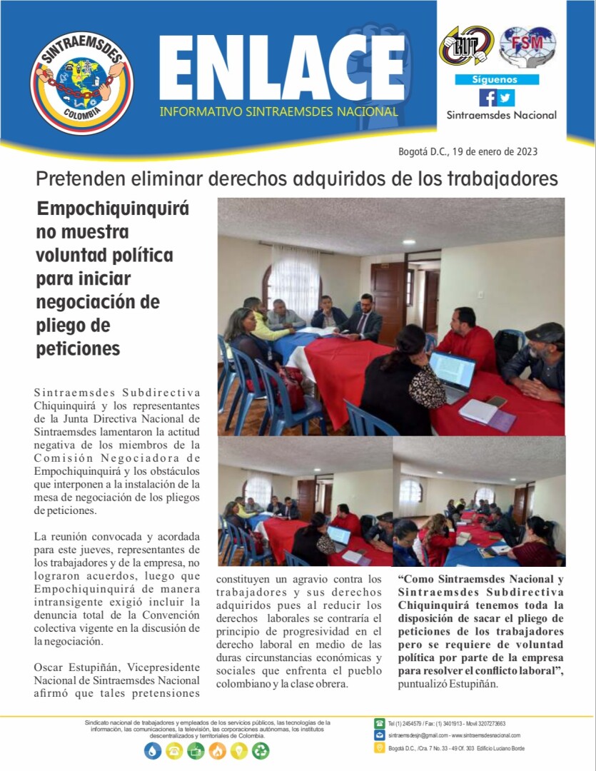 Pretenden eliminar derechos adquiridos de los trabajadores