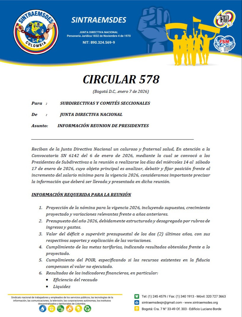 CIRCULAR 578