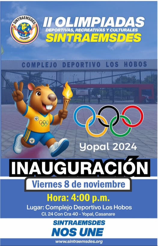 olimpiadas2024 Yopal 8 al 11 de noviembre 2024