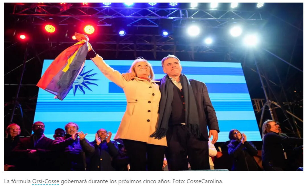 Frente Amplio gana el balotaje: Orsi es el nuevo presidente en Uruguay