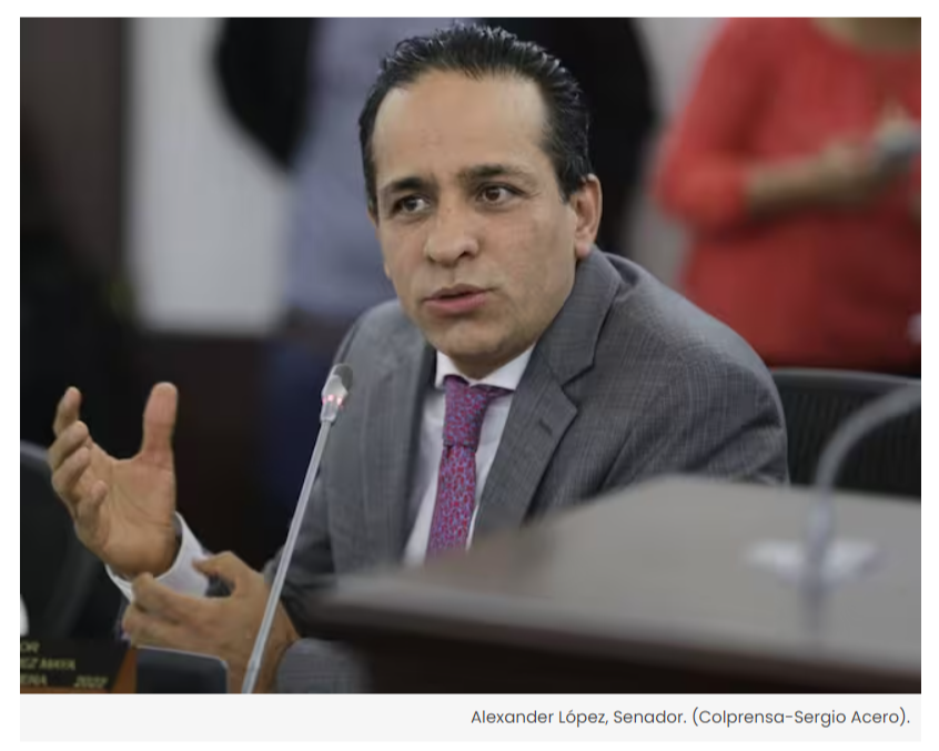 Alexander López sale oficialmente de Senado: firman resolución que acoge fallo sobre curul