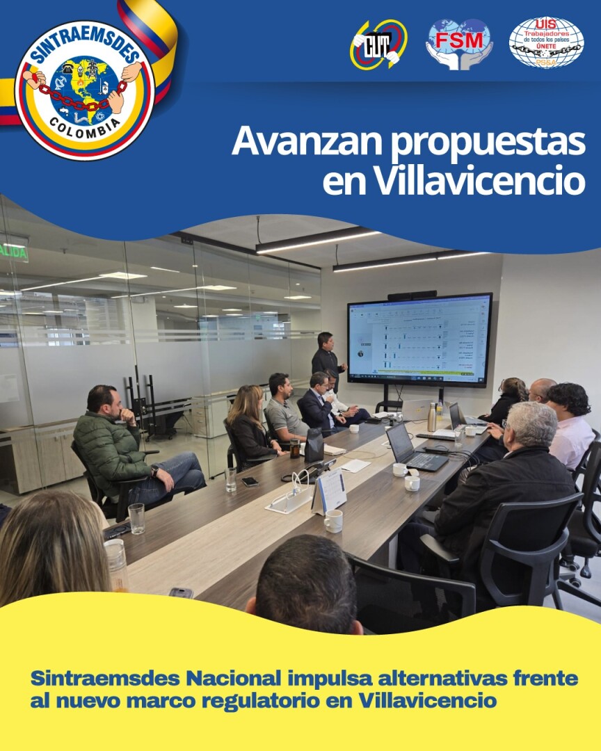 SINTRAEMSDES Nacional Acompaña en reunión con la (CRA) para analizar situación financiera y regulatoria de la empresa de Acueducto y alcantarillado de Villavicencio