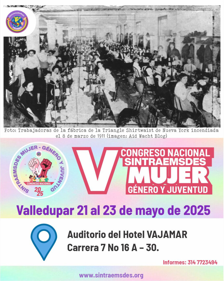 V #Congreso Nacional de la Mujer Sintraemsdes. Valledupar 22 de 2025.