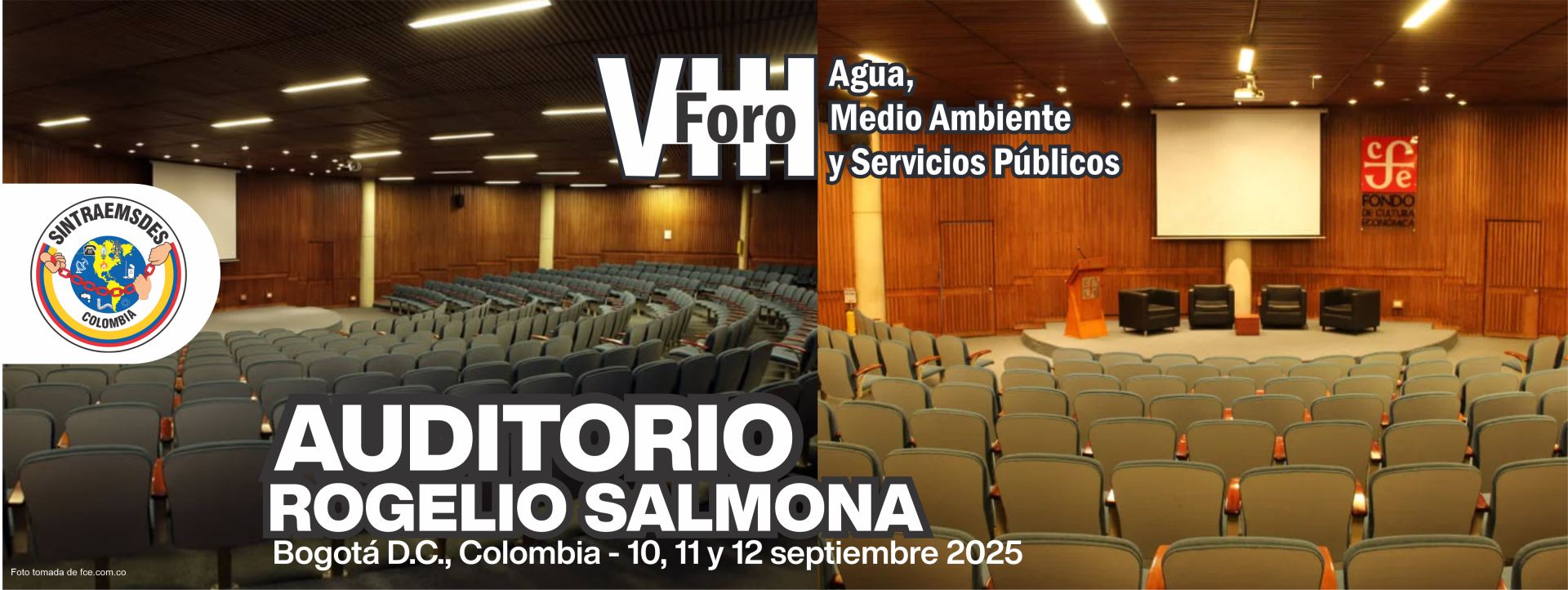 Bogotá D.C., 10, 11 y 12 septiembre 2025 8 Foro nacional e intrancional agua, medio ambiente y servicios públicos