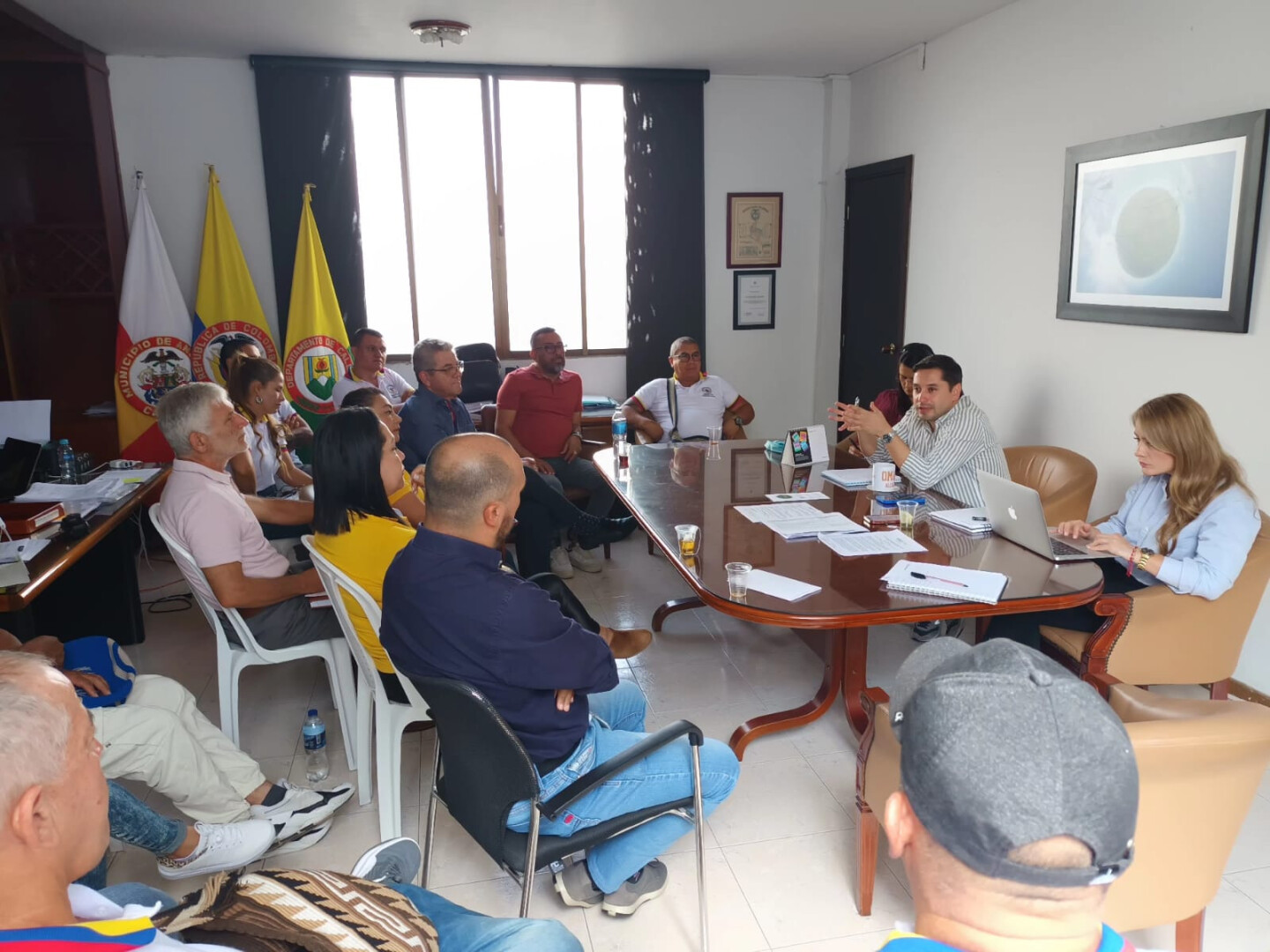 En visita de la Junta Directiva Nacional de Sintraemsdes a Anserma