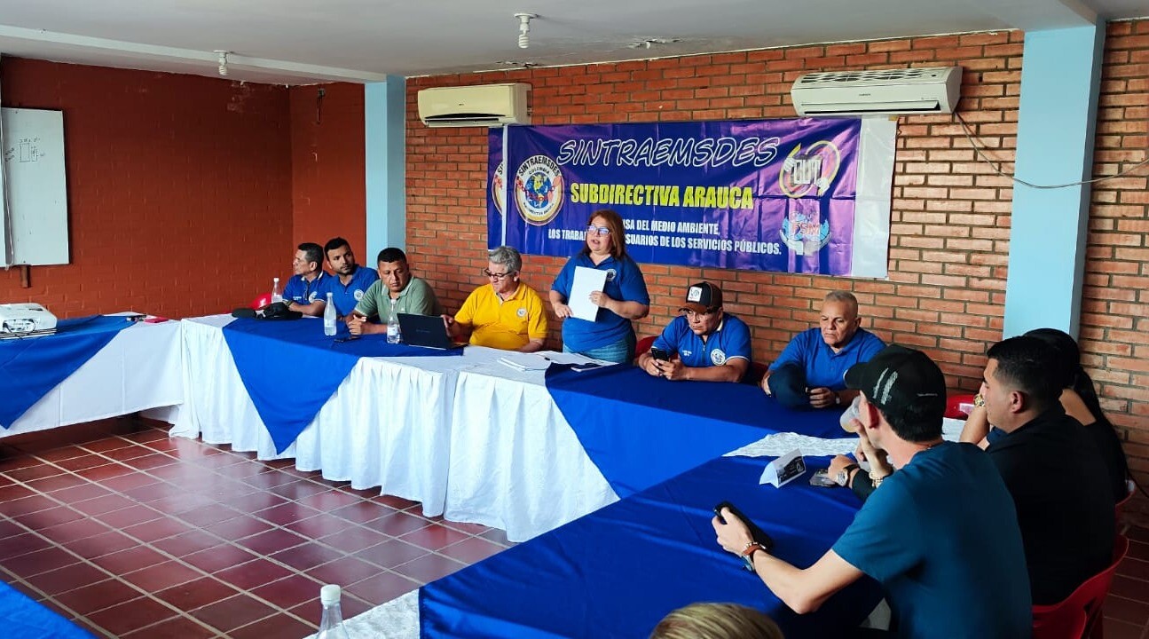 Segunda reunión para asegurar sostenibilidad de EMSERPA E.S.P. Sintraemsdes Subdirectiva Arauca, en cabeza de su presidenta Ana María Rivera