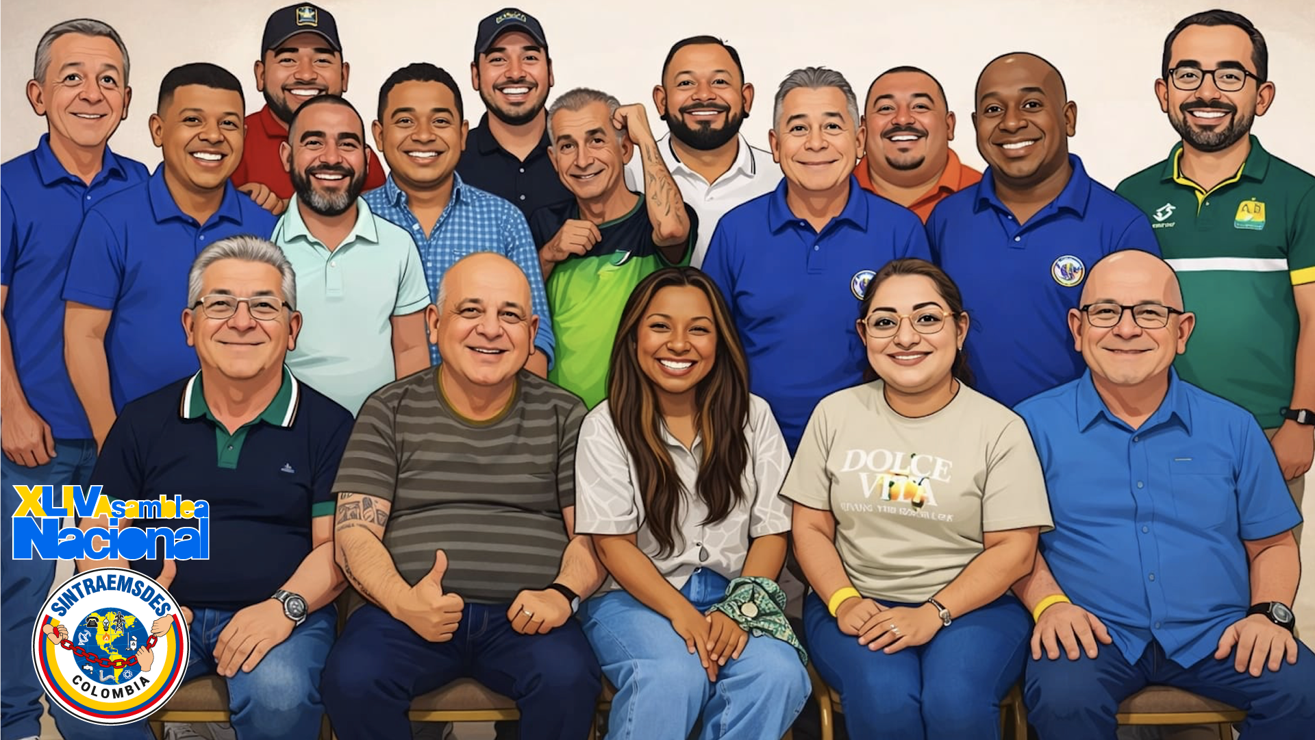 44 Asamblea Nacional bienvenida a las delegaciones sindicales de todo el país